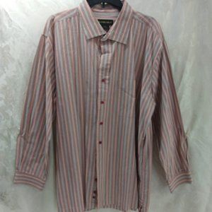 sz 3xl Daniel Gray striped button down shirt